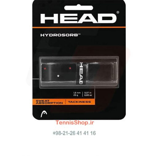 مین گریپ راکت تنیس مشکی برند HEAD مدل HydroSorb