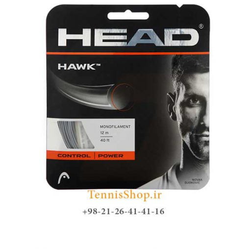 زه تک تنیس هد سری Hawk مدل 1.25 رنگ خاکستری