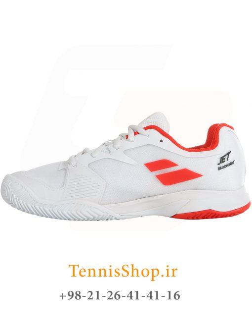 کفش تنیس بابولات مدل jet caly jr رنگ سفید (2)