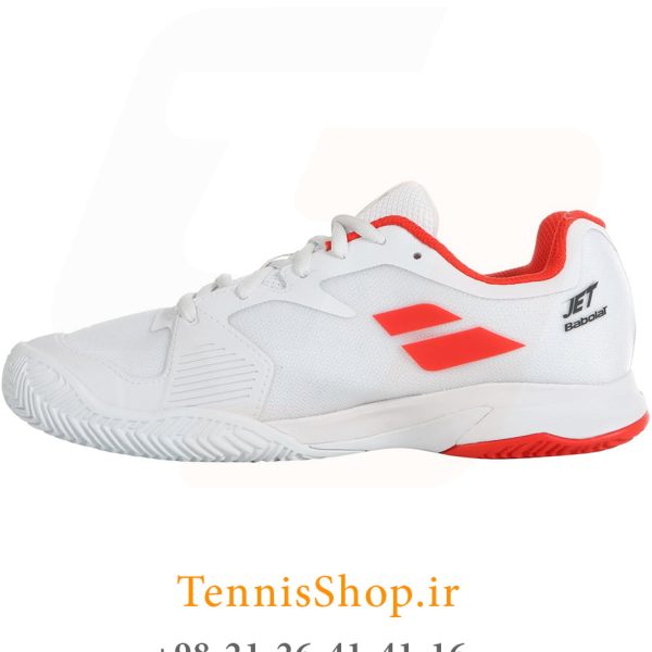 کفش تنیس بابولات مدل jet caly jr رنگ سفید (2)