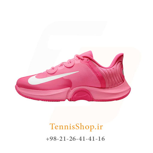 کفش تنیس نایک سری GP Turbo تکنولوژی AIR ZOOM رنگ صورتی (1)