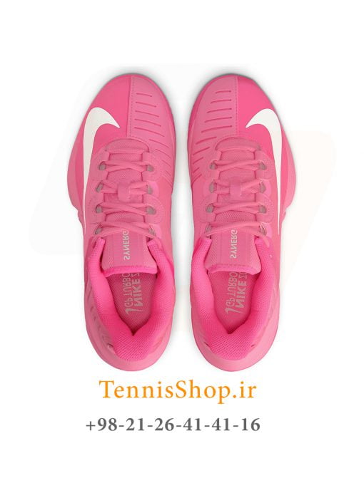 کفش تنیس نایک سری GP Turbo تکنولوژی AIR ZOOM رنگ صورتی (3)