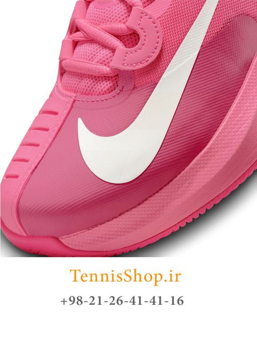 کفش تنیس نایک سری GP Turbo تکنولوژی AIR ZOOM رنگ صورتی (7)