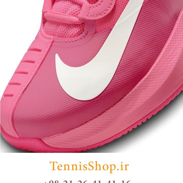 کفش تنیس نایک سری GP Turbo تکنولوژی AIR ZOOM رنگ صورتی (7)