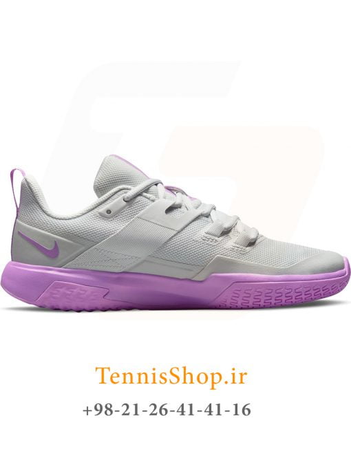 کفش تنیس نایک سری VAPOR LITE رنگ خاکستری صورتی (3)