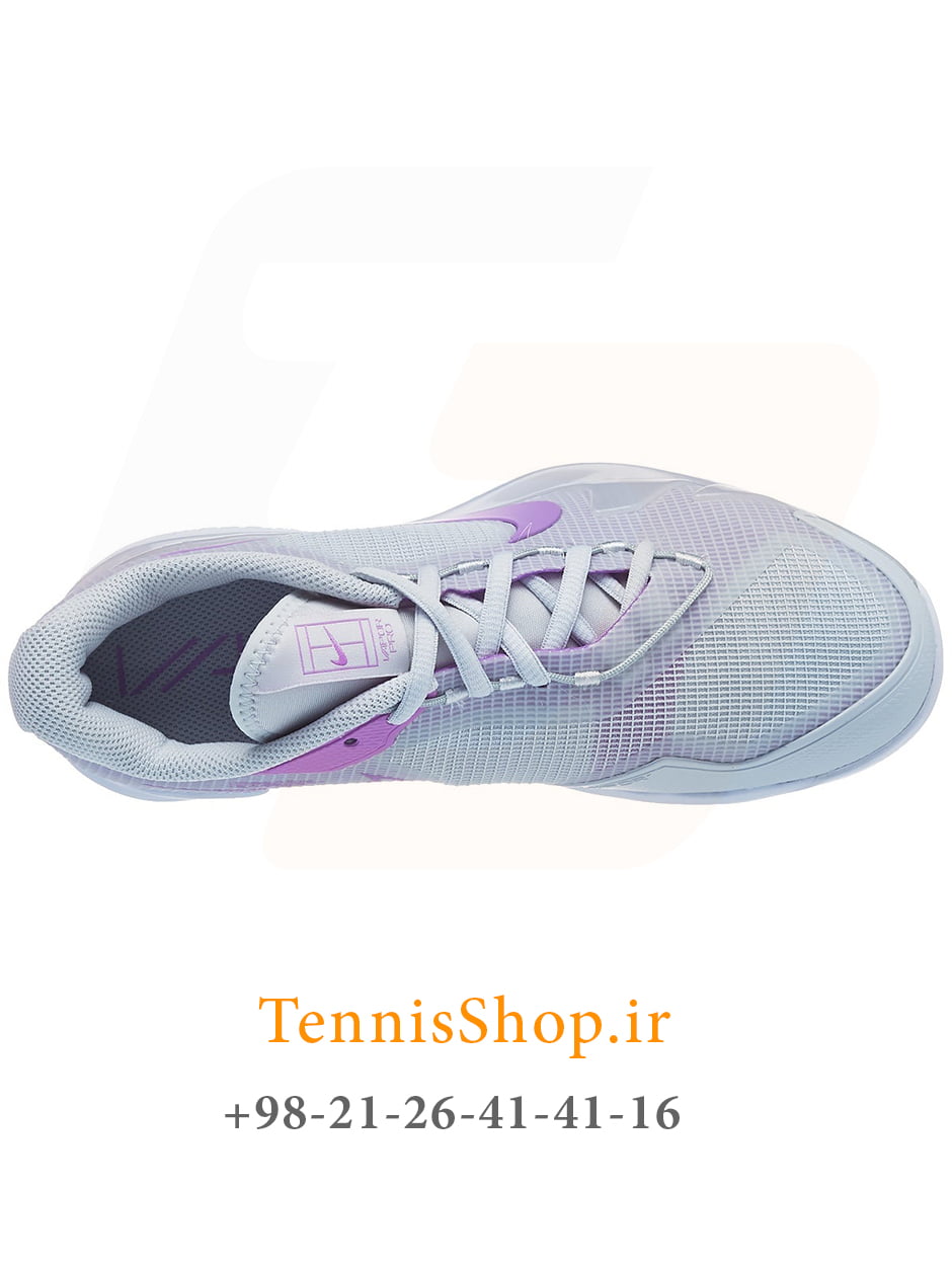 کفش تنیس نایک سری VAPOR PRO تکنولوژی AIR ZOOM رنگ خاکستری صورتی (3)