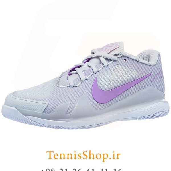 کفش تنیس نایک سری VAPOR PRO تکنولوژی AIR ZOOM رنگ خاکستری صورتی (4)