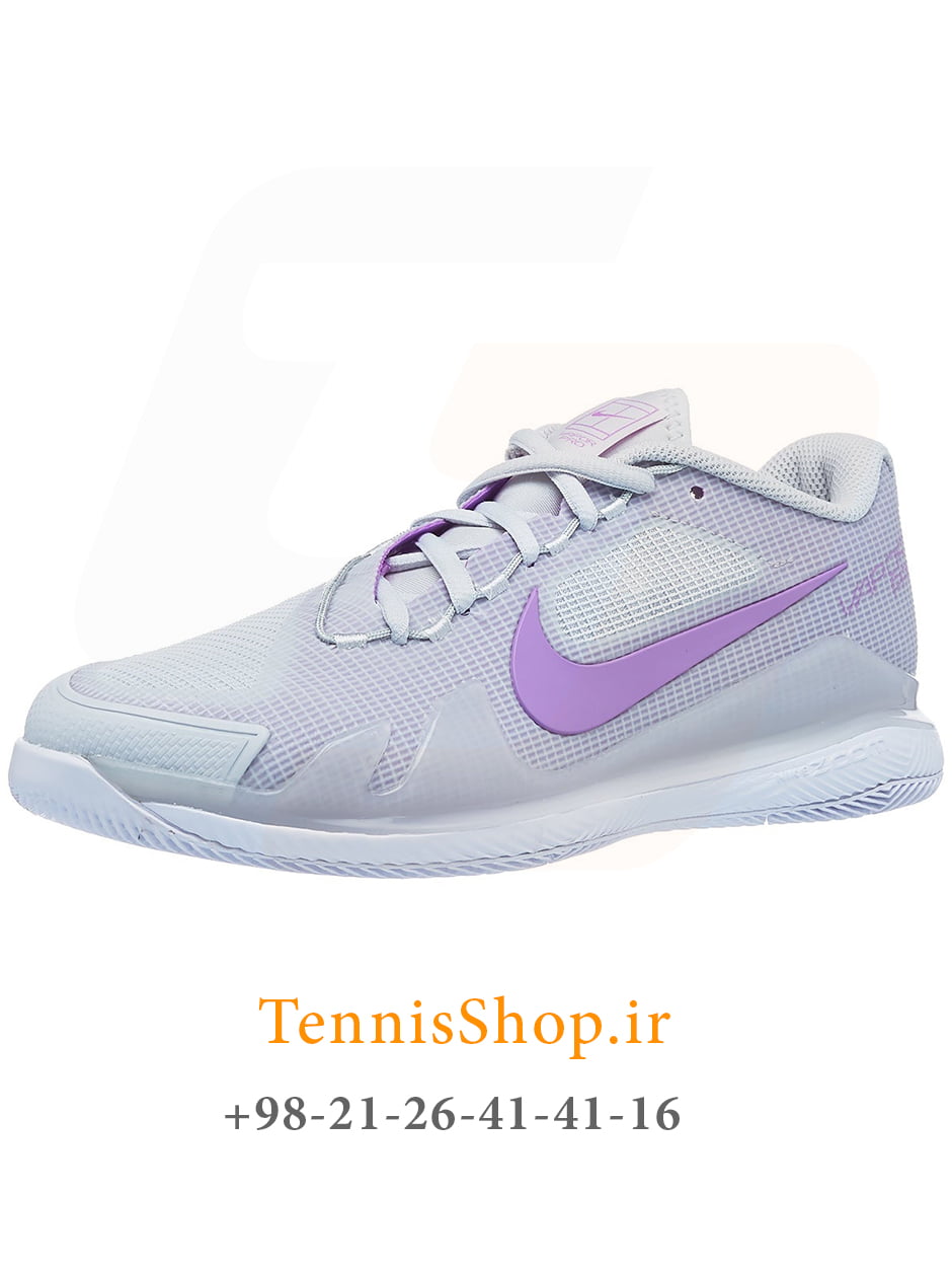 کفش تنیس نایک سری VAPOR PRO تکنولوژی AIR ZOOM رنگ خاکستری صورتی (4)