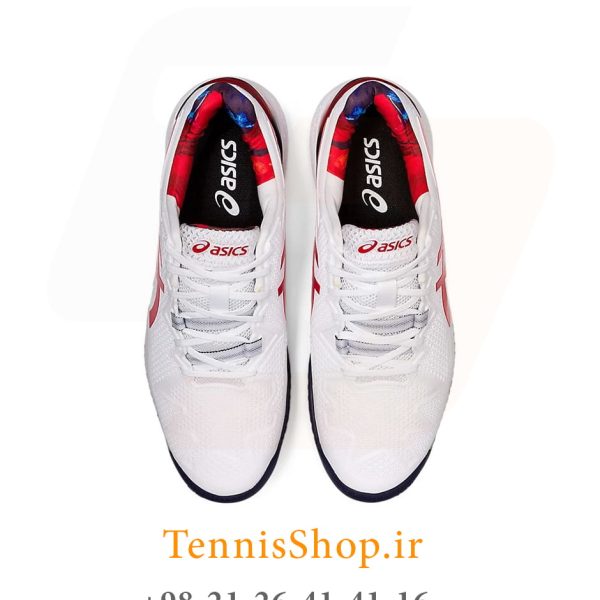 کفش تنیس اسیکس سری gel resolution 8 LE رنگ سفید (4)