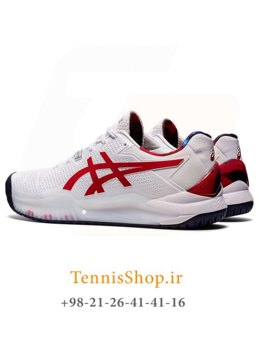 کفش تنیس اسیکس سری gel resolution 8 LE رنگ سفید (6)