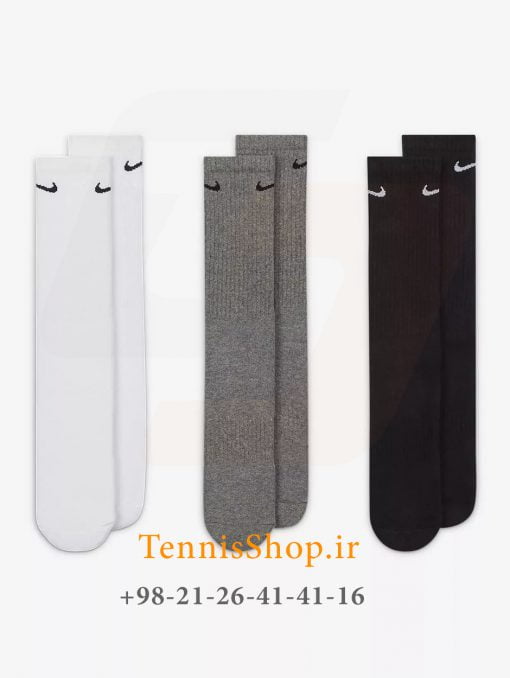 جوراب تنیس نایک سری Everyday Cushioned Crew مدل 3 جفتی (3)