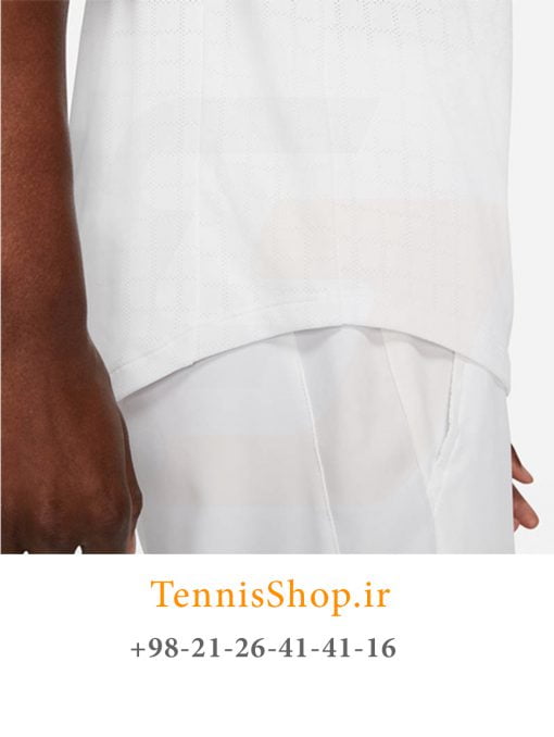 تیشرت تنیس مردانه نایک مدل Breathe Slam رنگ سفید (5)