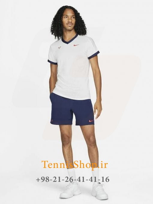 تیشرت تنیس مردانه نایک مدل Court Advantage Rafa رنگ سفید (3)