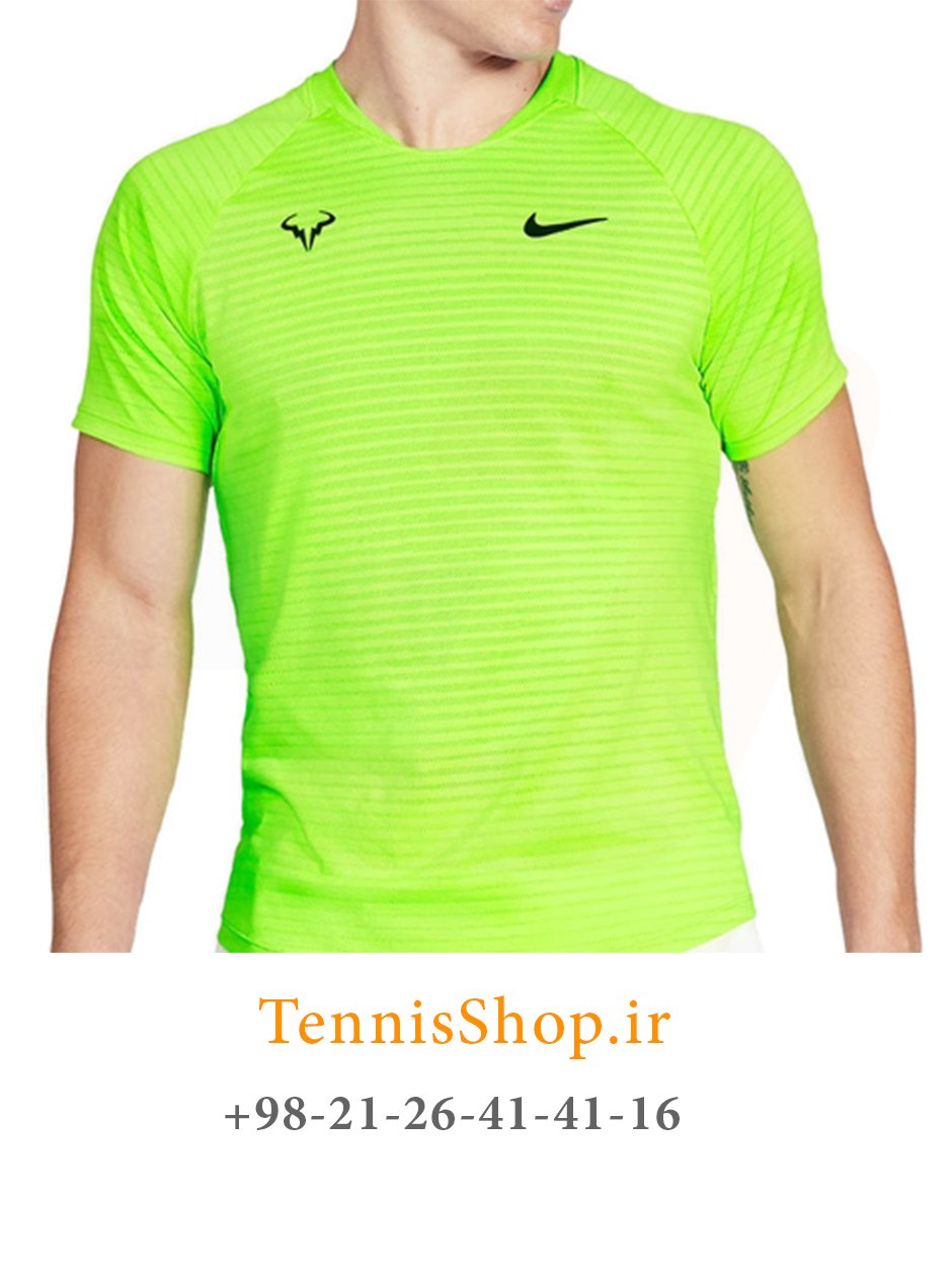 تیشرت تنیس مردانه نایک مدل Court Aeroreact Rafa رنگ سبز (3)