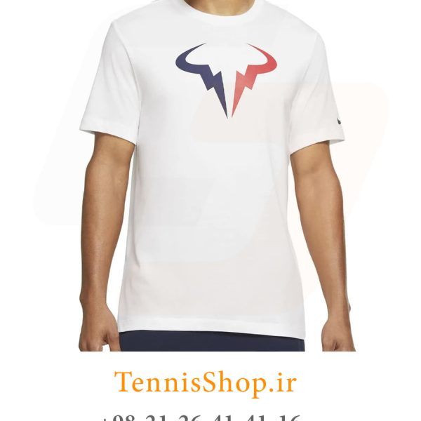 تیشرت تنیس مردانه نایک مدل Court Rafa رنگ سفید (3)
