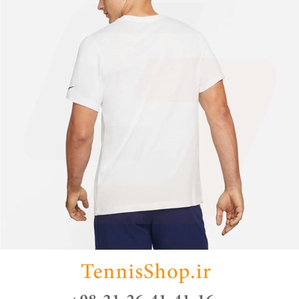 تیشرت تنیس مردانه نایک مدل Court Rafa رنگ سفید (4)