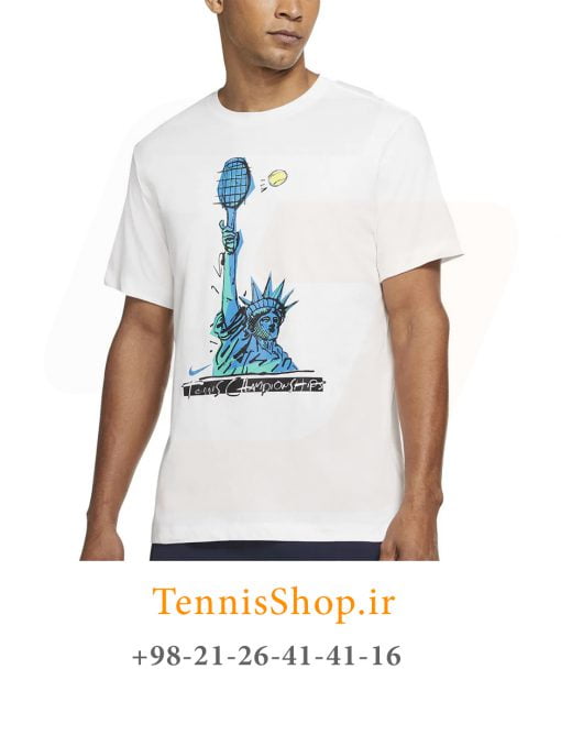تیشرت تنیس مردانه نایک مدل Liberty US Open رنگ سفید (3)