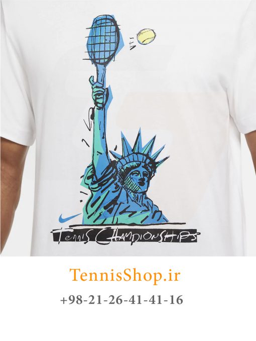 تیشرت تنیس مردانه نایک مدل Liberty US Open رنگ سفید (4)