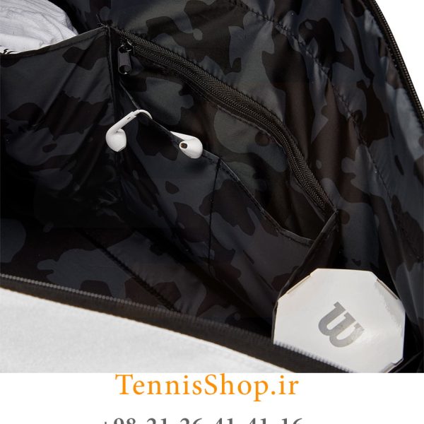 ساک تنیس ویلسون مدل RACKET BAG رنگ مشکی کرم (5)