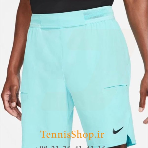 شلوارک تنیس مردانه نایک مدل Court Advantage رنگ آبی (3)
