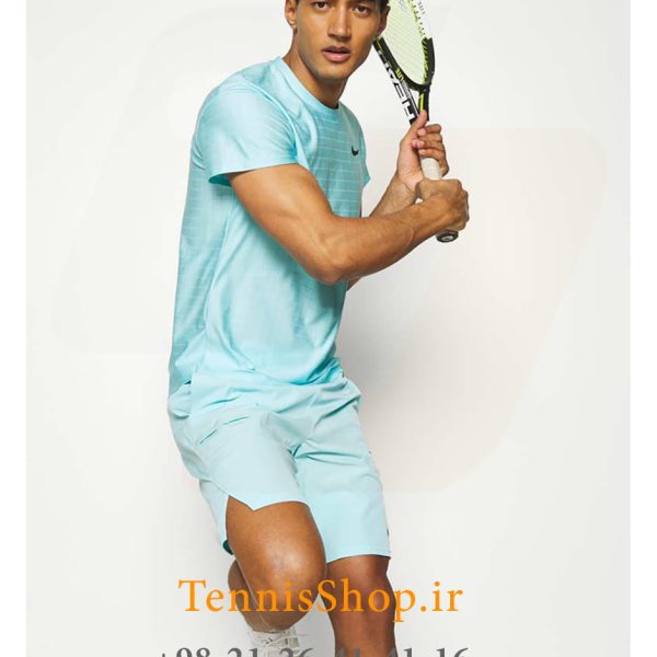 شلوارک تنیس مردانه نایک مدل Court Advantage رنگ آبی (4)