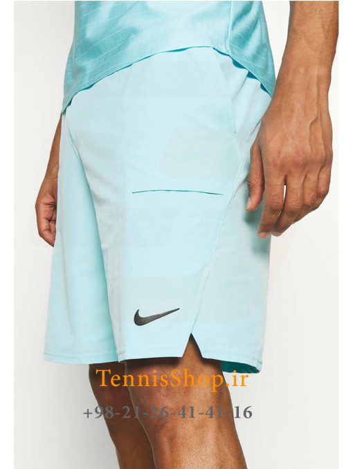 شلوارک تنیس مردانه نایک مدل Court Advantage رنگ آبی (5)