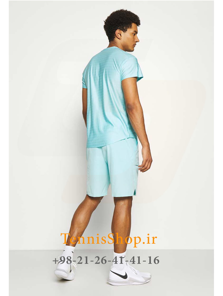 شلوارک تنیس مردانه نایک مدل Court Advantage رنگ آبی (6)
