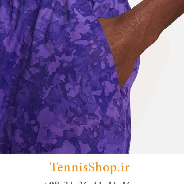 شلوارک تنیس مردانه نایک مدل Flex رنگ بنفش (4)