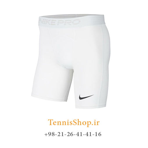 شلوارک تنیس مردانه نایک مدل PRO HYPERCOOL رنگ سفید (1)