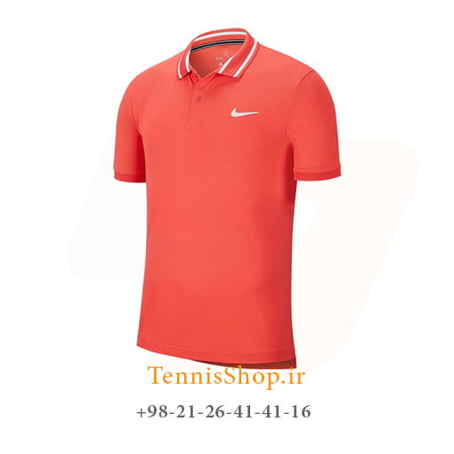 پولوشرت تنیس مردانه نایک مدل PIQUE رنگ نارنجی (1)