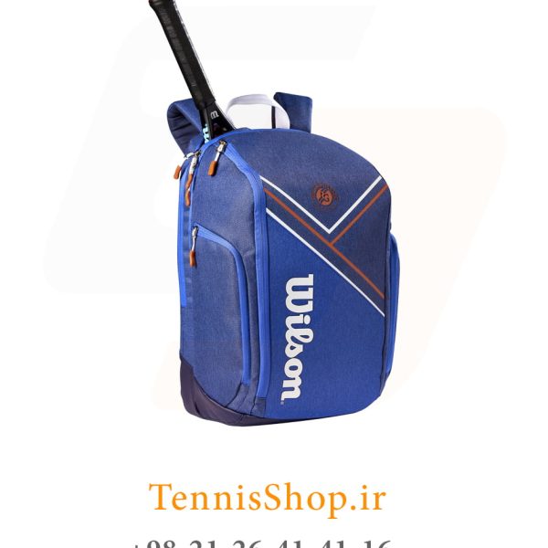 کوله پشتی تنیس ویلسون سری ROLAND GARROS رنگ آبی (2)