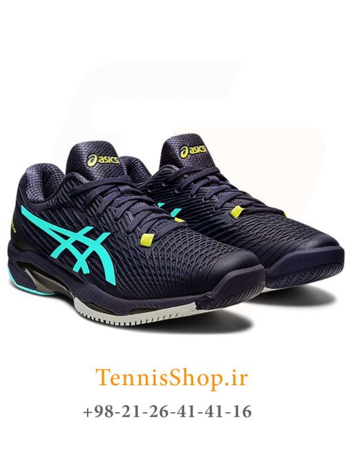 کفش تنیس اسیکس سری Solution Speed FF 2 رنگ سرمه ای آبی (2)