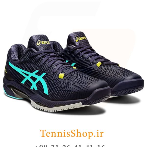 کفش تنیس اسیکس سری Solution Speed FF 2 رنگ سرمه ای آبی (2)