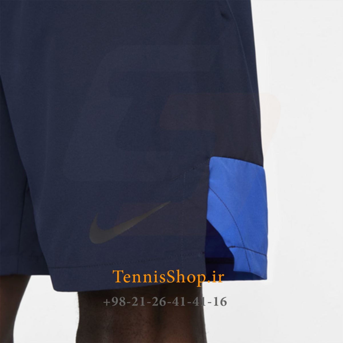 شلوارک تنیس مردانه نایک مدل Woven رنگ سرمه ای - آبی