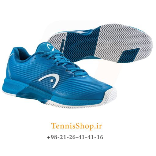 کفش تنیس هد سری REVOLT PRO 4 مدل clay رنگ آبی سفید