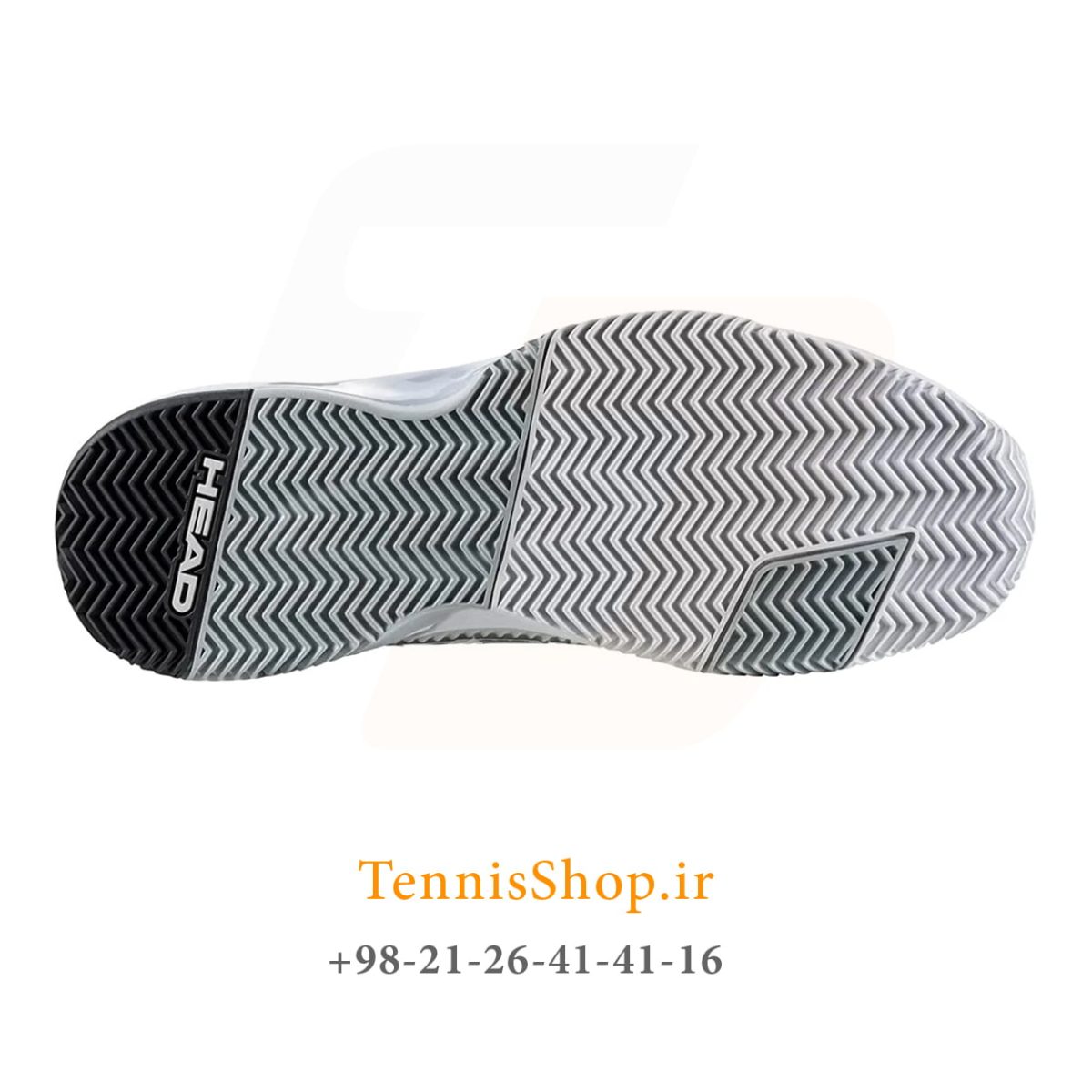 کفش تنیس هد سری REVOLT PRO 4 مدل clay رنگ سفید طوسی