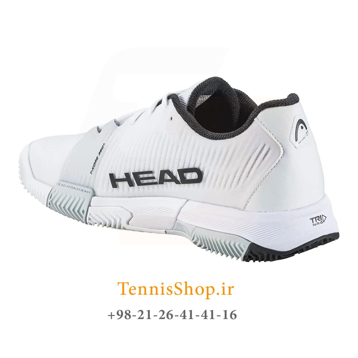 کفش تنیس هد سری REVOLT PRO 4 مدل clay رنگ سفید طوسی