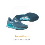 کفش تنیس هد سری SPRINT PRO 3.5 مدل clay رنگ سرمه ای آبی