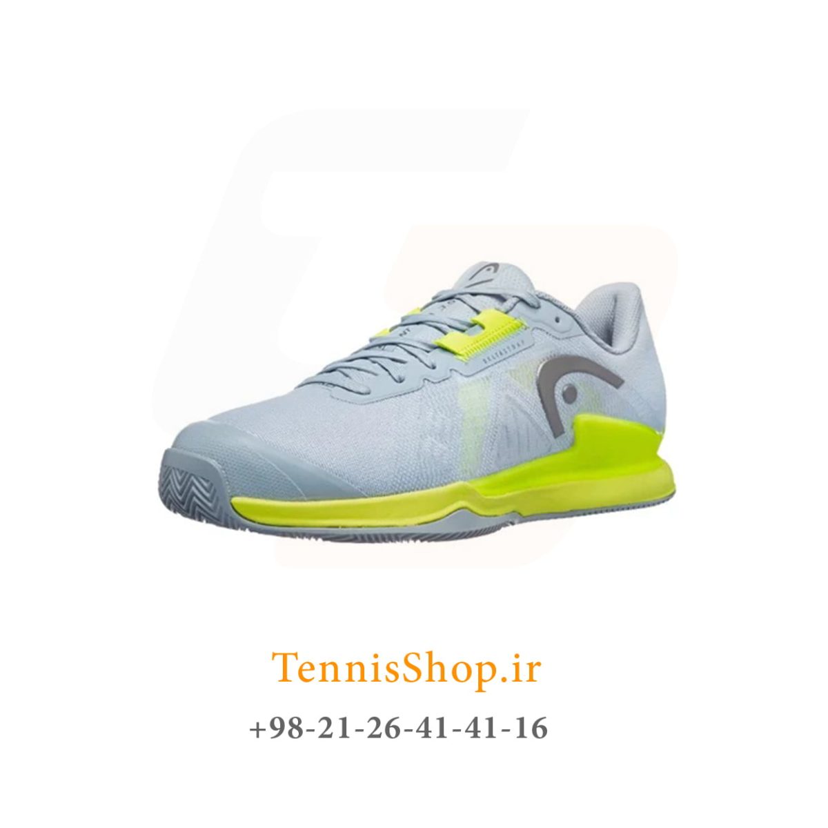 کفش تنیس هد سری SPRINT PRO 3.5 مدل clay رنگ طوسی فسفری