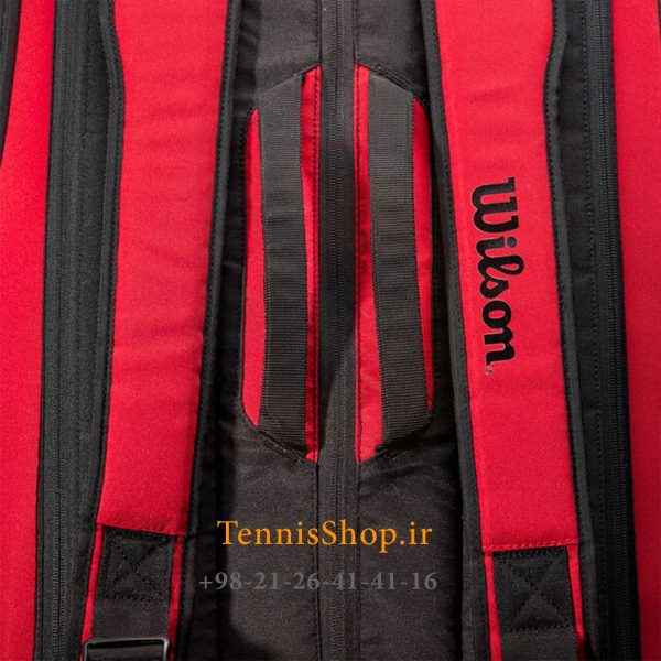 ساک تنیس ویلسون سری Super Tour مدل 15 راکته CLASH رنگ قرمز