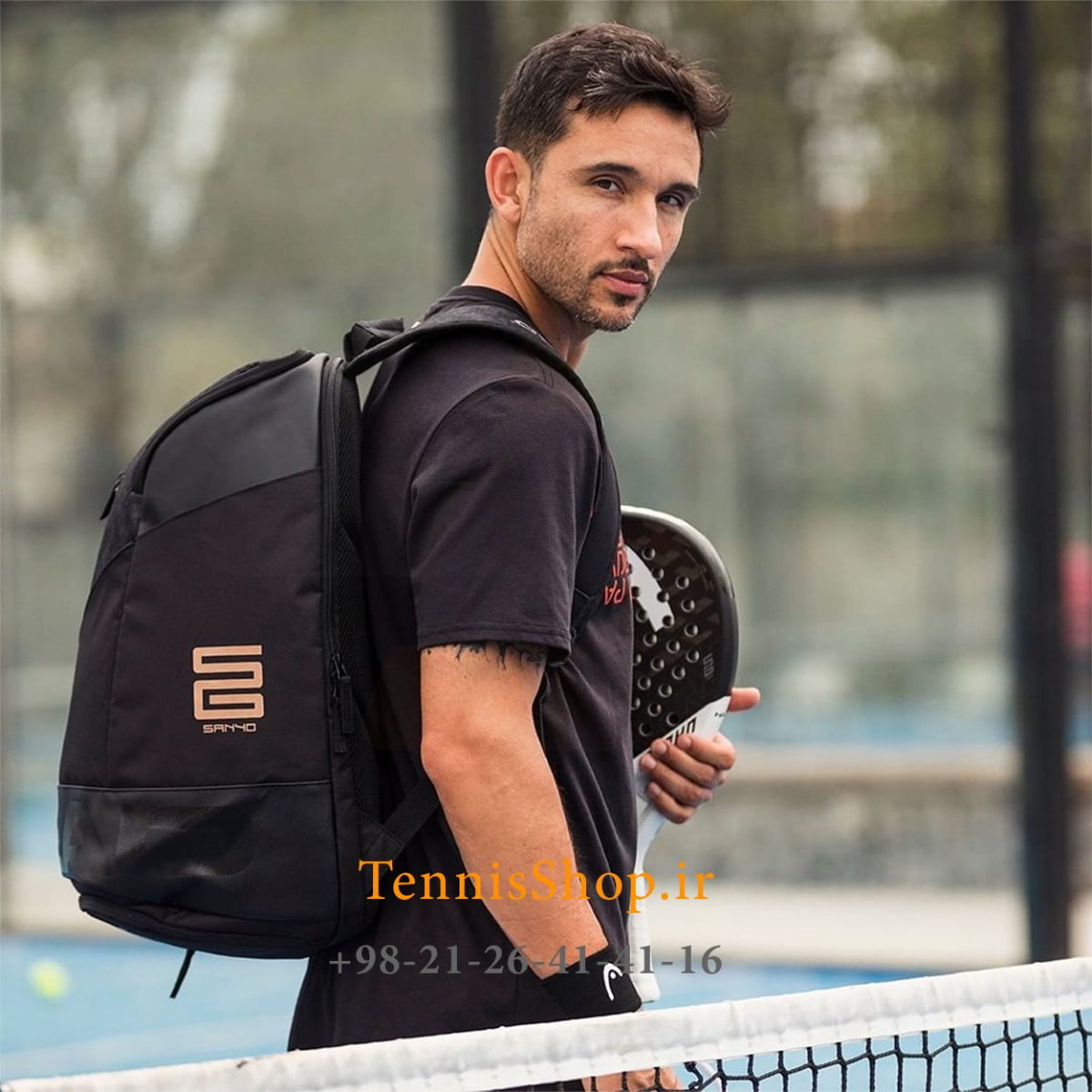 کوله پشتی پدل هد سری ALPHA SANYO رنگ مشکی