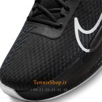 کفش تنیس نایک سری VAPOR 11 تکنولوژی AIR ZOOM رنگ مشکی سفید زنانه CLAY