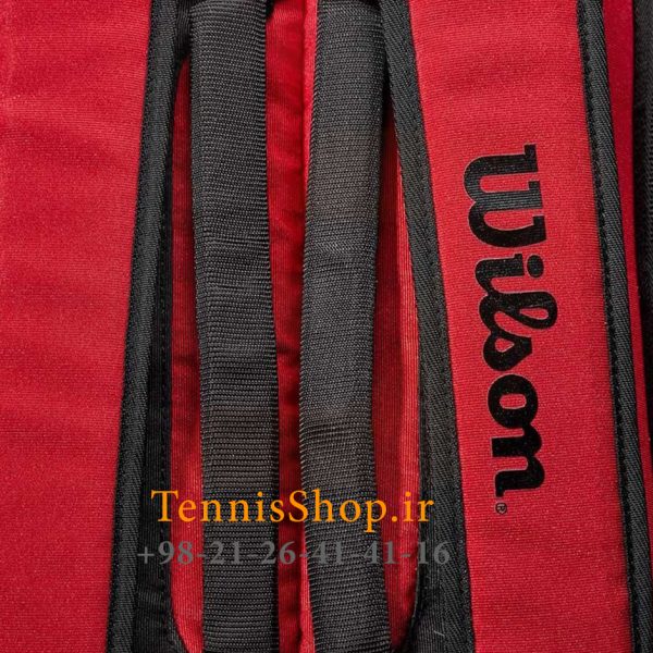 ساک تنیس ویلسون سری Super Tour مدل 6 راکته CLASH رنگ قرمز