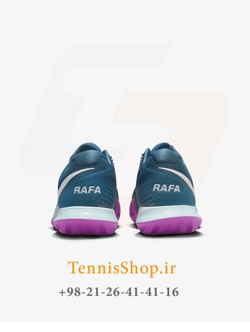 کفش تنیس نایک سری ZOOM VAPOR CAGE CLAY مدل RAFA رنگ سبز-بنفش