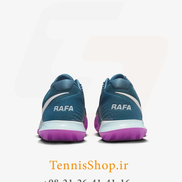 کفش تنیس نایک سری ZOOM VAPOR CAGE CLAY مدل RAFA رنگ سبز-بنفش