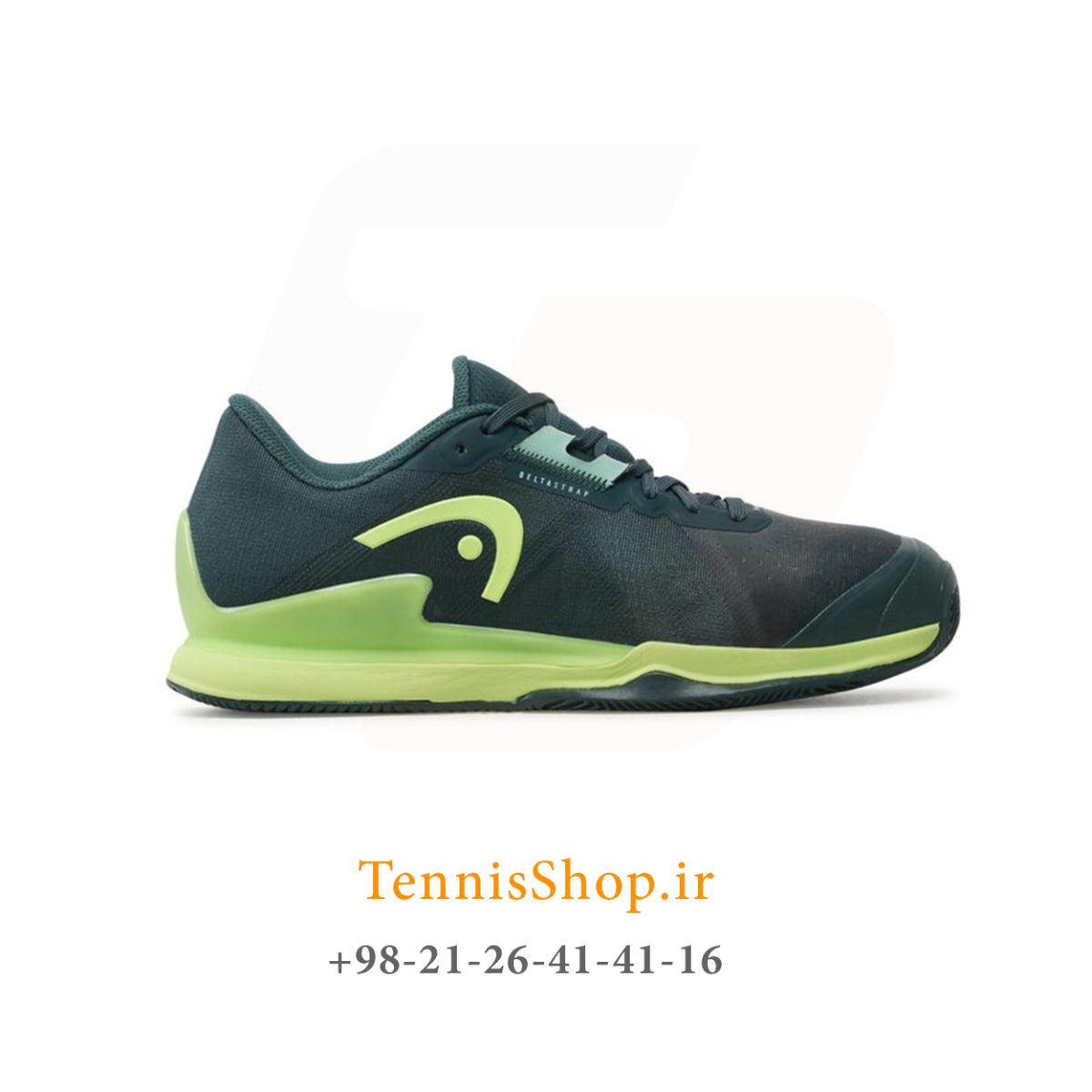 کفش تنیس هد سری SPRINT PRO 3.5 مدل clay رنگ سبز ارتشی فسفری