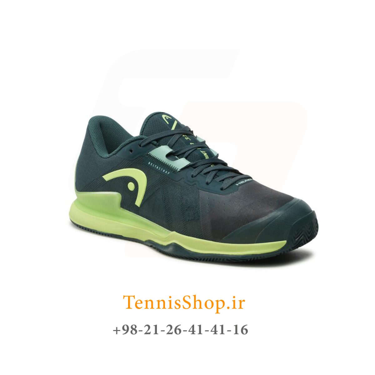 کفش تنیس هد سری SPRINT PRO 3.5 مدل clay رنگ سبز ارتشی فسفری