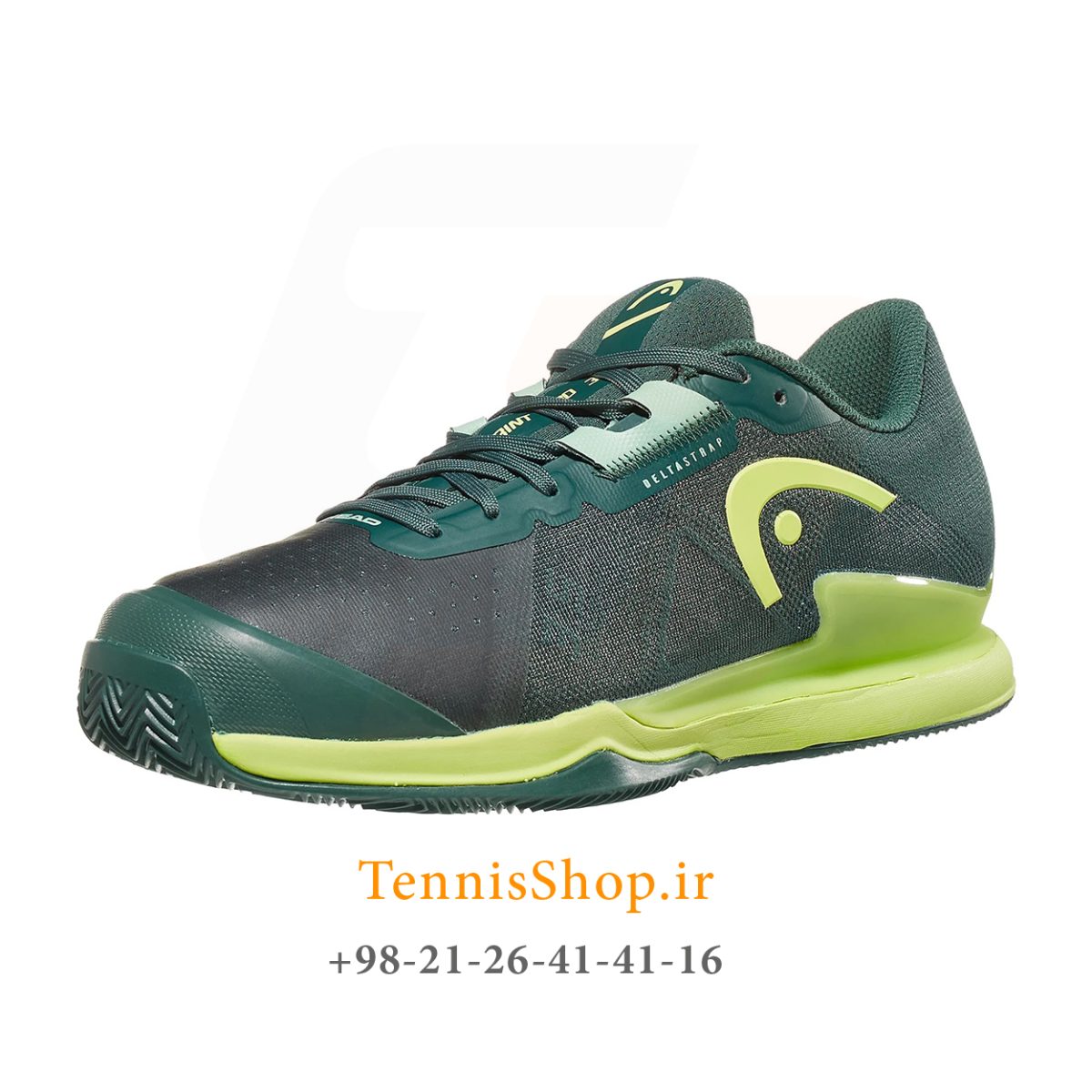 کفش تنیس هد سری SPRINT PRO 3.5 مدل clay رنگ سبز ارتشی فسفری