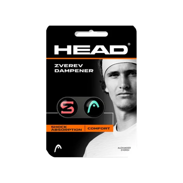 ضربه گیر راکت تنیس هد 2 عددی مدل Zverev رنگ سبز-نارنجی