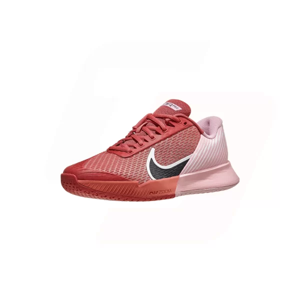 کفش تنیس نایک سری VAPOR PRO 2 تکنولوژی AIR ZOOM رنگ صورتی-قرمز زنانه (4)